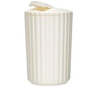 Allstar Cubo con tapa basculante Minas blanco 3 ltr. - Cubo para cosmética Capacidad: 3 l, Polipropileno, 15 x 25 x 15 cm, Blanco