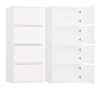 ALMA WHITE Aparador 4 Puertas 4 Estantes