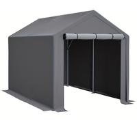 Almacén exterior - Almacén para jardín - Tienda de almacenamiento - Almacén para bicicletas - Cocheras para herramientas - Extra amplio: 296 x 190 x 200 cm
