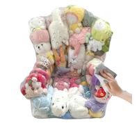 Almacenamiento de peluches en puf Gran sofá con cremallera que ahorra | impermeable para silla almacenaje juguetes Para muñecas niños sala de juegos dormitorio guardería aula salón