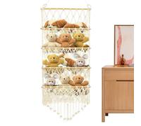 Almacenamiento De Peluches Sobre La Puerta Organizador Boho De 4 Capas Para