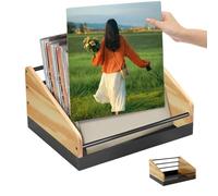Almacenamiento de vinilo - Gran formato, expositor moderno | Almacenamiento y presentación para vinilos | Soporte decorativo para álbumes, para 33 torres, libro, casa, dormitorio, salón, apartamento