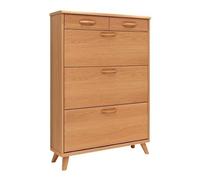 Almacenamiento de zapatos Gabinete for zapatos con 3 cajones abatibles, gabinete de almacenamiento delgado que ahorra espacio, organizador independiente for entrada, pasillo, dormitorio(100x17x133cm)