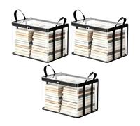Almacenamiento para Libros Organizador Pesado de PVC | Contenedor para Discos y Ropa Para Estanterías en Casa, Armario, Ropa, Discos de Videojuegos, Cajas de Películas