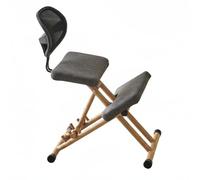 Almencla Asiento Postural Infantil Silla Ergonomica Taburete de Rodillas Banco Ajustable Reparte el Peso Entre Caderas y Rodillas con Textil Desmontable, Verde, Sin Respaldo