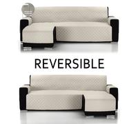 ALMERITEX 2000 Cubre Sofa Chaise Longue Reversible - Protector Sofá-Acolchado Sofá-fácil de Limpiar
