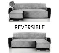 Almeritex 2000 Cubre Sofa Con Bosillos Laterales Reversible - Protector Sofá-Acolchado Sofá-Fácil de Limpiar y Transpirable Rojo
