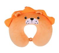 Almohada Cervical Espuma Viscoelástica Naranja para Viajar