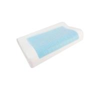 Almohada Cervical Viscoelástica de Gel con Espuma de Memoria. Previene dolor de Espalda y Cuello, Cojín Flex Visco Firme y Suave para Dormir con Funda Antiácaros y Antibacterial Transpirable y
