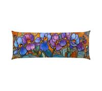 Almohada Corporal 30x90cm Larga cojin Iris - Almohada Embarazada - Almohadas Corporal para Dormir de Lado Extra Larga, Soporte Integral para Espalda y Caderas Terciopelo Funda Cojin m-977