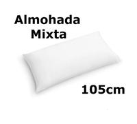 Almohada de 105cm mixta fibra, medidas (105 x 40 cm),color blanco,cm,fespu