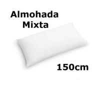 Almohada de mixta fibra, medidas 70cm/80cm/90cm/105cm/135cm/150cm,color blanco,cm,fespu