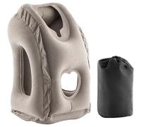 Almohada de viaje hinchable INNOVAGOODS - Frontal Snoozy, color gris