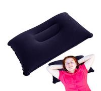 Almohada de viaje inflable - Unidad de soporte de almohada de aire de camping, de descanso ligero, reposacabezas ergonómico para el cuello, diseño de núcleo inflable, almohadilla de confort