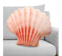 Almohada en forma de concha | Almohada de inserción 3D con forma de concha marina - Cojín decorativo lindo relleno firme para la decoración de la oficina en el hogar del dormitorio del sofá de la cama