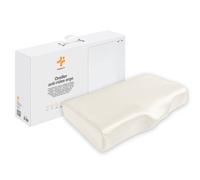 Almohada ergonómica antiarrugas y antiacúfenos ergo extra grande con funda de almohada de seda