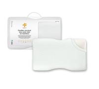 Almohada ergonómica cervical dúo ajustable con funda de bambú incluida, hipoalergénica, antiácaros