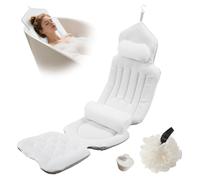Almohada ergonómica para la ducha con reposacabezas y soporte lumbar