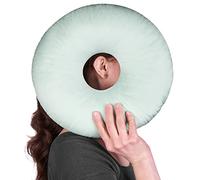 Almohada para Piercing y Pendientes | Alivio del Dolor de Oídos | Almohada para Dormir de Lado | Relleno Ajustable | Forma de Donut | Reduce la Presión | Piercing Pillow (Mint)