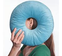 Almohada para Piercing y Pendientes | Alivio del Dolor de Oídos | Almohada para Dormir de Lado | Relleno Ajustable | Forma de Donut | Reduce la Presión | con Agujero para la Oreja | Enfermedad CNH