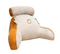 Almohada portátil transpirable desmontable de felpa suave cómoda | Cama para libros, suelo de lectura, sofá, diván, reclinable, hogar, dormitorio, apartamento, estudio, ocio, descansar