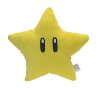 Almohada Super Invincible Star - Peluche suave y tierno de Mario Starman, para niños y jugadores, decoración coleccionable para sala de Bros