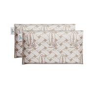 Almohada viscoelástica chloe nalui blanco de viaje bambú pack 2 (42 x 24cm)