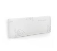 Almohada viscoelástica con núcleo 100% Viscoelástico, Funda de Aloe Vera Desenfundadle y Lavable, Ergonómica, Tratamiento Anti bacterias y Libera la presión Cervical