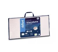 Almohada Viscoelástica Viscoluna Velfont 100% Microfibra con Cremallera 90