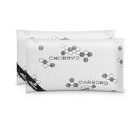 Almohadas copos viscoelástica carbono nalui blanco pack 2 (70x38 cm), firmeza media