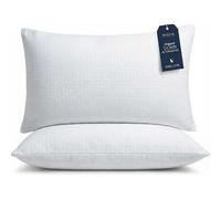 Almohadas Viscoelásticas de Lujo con Aloe Vera 100% Natural, Pack de 2, Hipoalergénicas, Antiácaros y Transpirables, Soporte Cervical Ergonómico, Ideales para Descanso Profundo