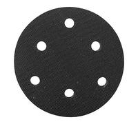 Almohadilla de cojín con interfaz de esponja amortiguadora suave de 125 mm de diámetro Almohadillas de lijado con parche adhesivo mágico en la parte inferior para máquinas (5 pulgadas 6 agujeros)