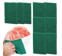 Almohadilla de fregado, 10 esponjas de secado no abrasivas, resistentes a los arañazos, para cocina, ollas, fregadero, placas, barbacoa, baño, casa