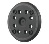 Almohadilla de lijado de 125 mm, 8 agujeros para lijadora excéntrica Bosch PEX 270 A AE, ganchos de alta densidad y placa de respaldo, accesorio de disco de pulido redondo de 5 pulgadas, negro