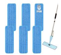 Almohadilla de Microfibra de 45,7 cm para mopas húmedas y secas, Almohadillas de Limpieza de Pisos, Reutilizables, Compatible con Sistema de Cuidado de Piso Bona (Paquete de 5)