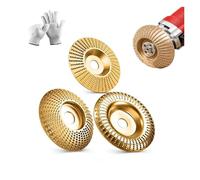 Almohadilla de pulido for amoladora angular de 3 piezas, nuevo juego de discos for tallar madera de alta resistencia 2026, muela abrasiva de carburo de tungsteno(22mm-3Pcs)