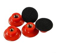 Almohadilla de respaldo de disco de lijado de 50 mm con adaptador M10 a M14, soporte de almohadilla de pulido de cambio rápido de capa suave para amoladora de taladro de búfer de automóvil, interfaz