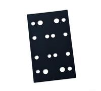 Almohadilla de respaldo de espuma suave de 80 x 133 mm con gancho y bucles, disco de lijadora de interfaz de 16/46/54 agujeros para RTS400 LS130, amortiguador de esponja resistente a la abrasión para