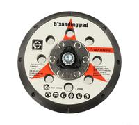 Almohadilla de respaldo de gancho y bucles de 5 pulgadas, rosca M8 para pulidora de doble acción, disco de lijado, madera, metal, piedra, flexible, alta 12000 rpm, placa de interfaz de espuma de