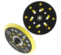 Almohadilla de respaldo para lijadora de 17 agujeros de 6 pulgadas compatible con Bo6030 Bo6040 Ro1 y para Festool Es150 Et2 Ets150 para lijado orbital, tareas de pulido, disco de plástico negro y