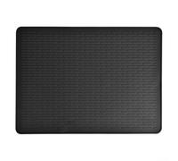 Almohadilla de silicona para estufa eléctrica, resistente al calor, lavable, para placa de inducción de vidrio, almohadilla de secado extra grande (negro)