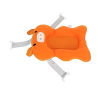 Almohadilla de Soporte para Baño para bebé, Soporte para la Columna Vertebral, Malla Transpirable, Cojín de Baño Flotante para bebé Ajustable Súper Suave, Cerdo Naranja para bebé