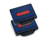 Almohadilla de Tinta Trodat 6/50/2 para Sellos Autoentintables Professional 5430, 5430L, 5431 y 5435 - Recambio, Tinta Azul/Rojo, blíster 2u.