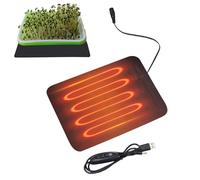 Almohadilla Térmica para Plantas Calentador Impermeable con Alimentación | Calentador para Invernadero Interior de Cultivo para Propagación de Esquejes, en Interior Exterior,