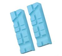Almohadillas de mandíbula de tornillo de banco 2 piezas cubiertas de goma con imanes para taladro prensa, sujeción sin arañazos, engranaje de taller de 4, 5, 6 pulgadas (4 pulgadas)