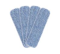 Almohadillas de microfibra de repuesto para limpieza de pisos, almohadilla de limpieza de polvo de 18 x 5 pulgadas, compatible con mopa Bona, cabezal de fregona seca reutilizable para fregona plana de