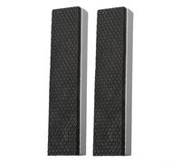 Almohadillas de mordaza de tornillo de banco reversibles de 3 a 8 pulgadas con perfil de ranura en V para sujeción sensible, protectores de tornillo de banco de metal (100 mm)