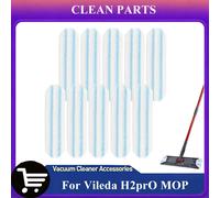 Almohadillas de repuesto para mopa Vileda H2prO / 0-Cedar H2prO, accesorios de microfibra plana lavables y reutilizables para mopa plana 2 PCS