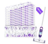 Almohadillas desechables para fregona Swiffer PowerMop multisuperficie y mopa de madera Swiffer PowerMop, almohadillas de repuesto para limpieza en aerosol (púrpura-20)