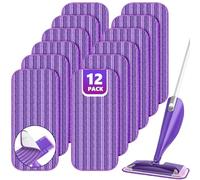 Almohadillas reutilizables compatibles con Swiffer Wet Jet, repuestos para mopa Swiffer, almohadillas de repuesto de microfibra para limpieza de suelos de madera dura, paños de fregona secos y húmedos